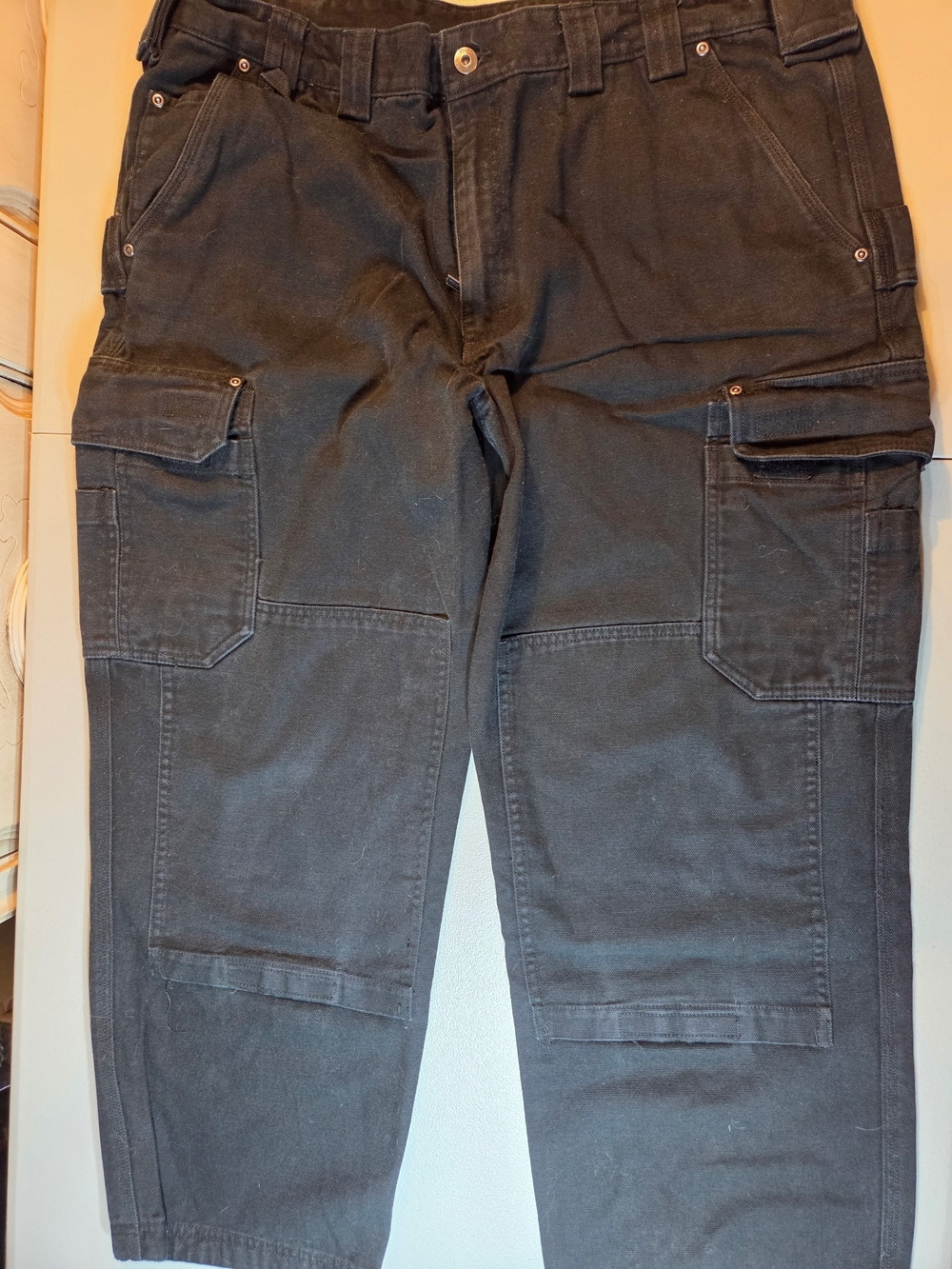 Duluth Trading Fire Hose 44x30 Cargo Pants Kneepad Pouch Belt Keeps Utility Work